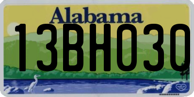 AL license plate 13BH030