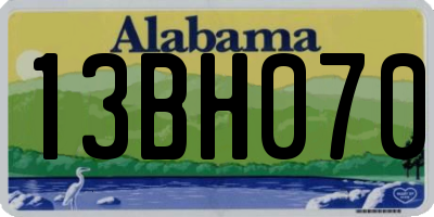 AL license plate 13BH070