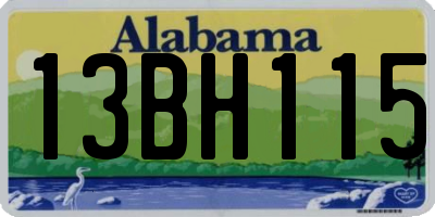AL license plate 13BH115