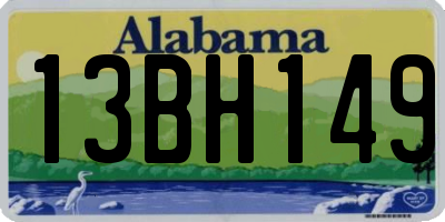 AL license plate 13BH149