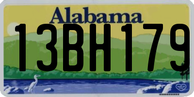 AL license plate 13BH179