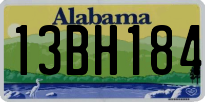 AL license plate 13BH184