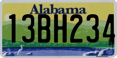 AL license plate 13BH234