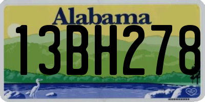 AL license plate 13BH278