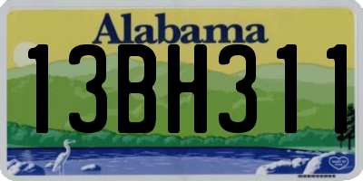AL license plate 13BH311