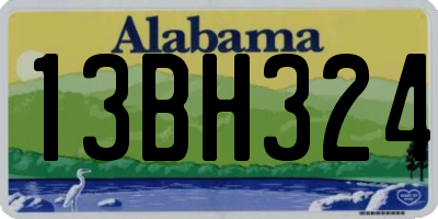 AL license plate 13BH324