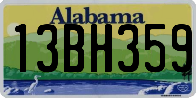AL license plate 13BH359
