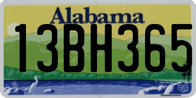 AL license plate 13BH365