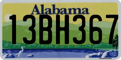 AL license plate 13BH367