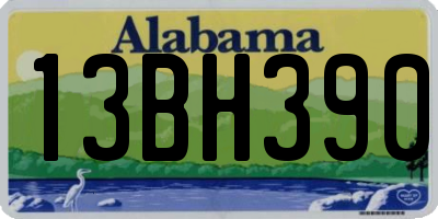 AL license plate 13BH390