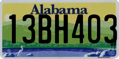 AL license plate 13BH403
