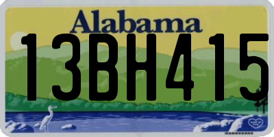 AL license plate 13BH415