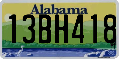 AL license plate 13BH418