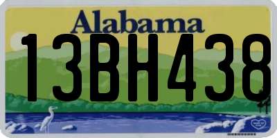 AL license plate 13BH438
