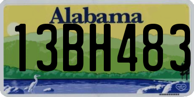 AL license plate 13BH483