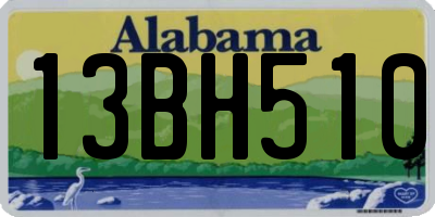 AL license plate 13BH510