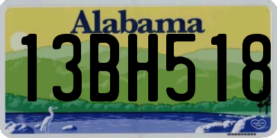 AL license plate 13BH518