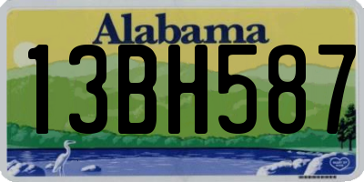 AL license plate 13BH587