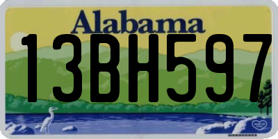 AL license plate 13BH597