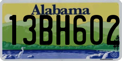 AL license plate 13BH602