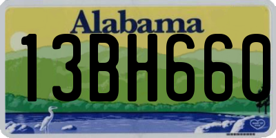 AL license plate 13BH660