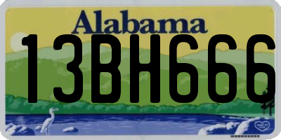 AL license plate 13BH666