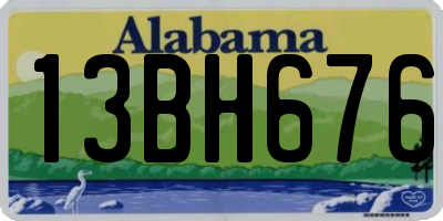 AL license plate 13BH676