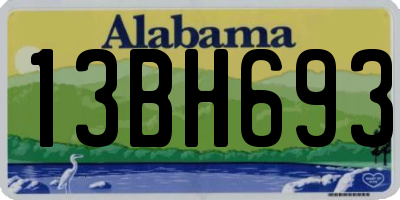 AL license plate 13BH693