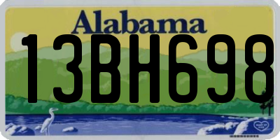 AL license plate 13BH698