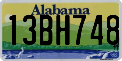 AL license plate 13BH748