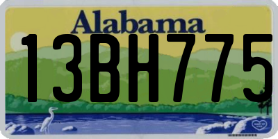 AL license plate 13BH775