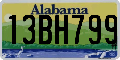 AL license plate 13BH799