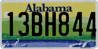 AL license plate 13BH844