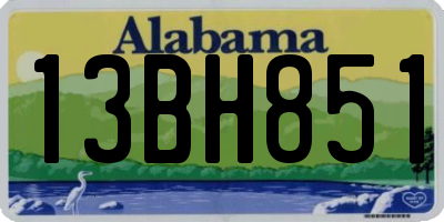 AL license plate 13BH851