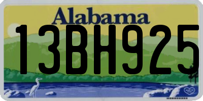 AL license plate 13BH925