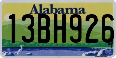 AL license plate 13BH926