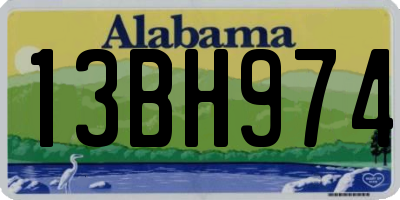 AL license plate 13BH974