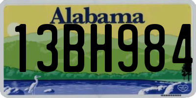 AL license plate 13BH984
