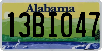 AL license plate 13BI047