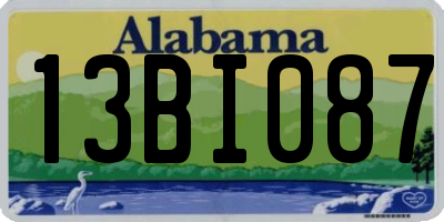 AL license plate 13BI087