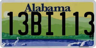 AL license plate 13BI113