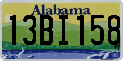 AL license plate 13BI158