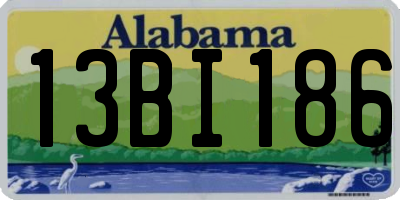 AL license plate 13BI186