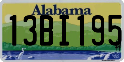 AL license plate 13BI195
