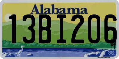 AL license plate 13BI206