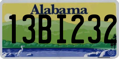 AL license plate 13BI232