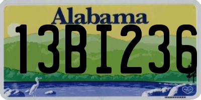 AL license plate 13BI236