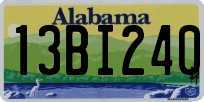 AL license plate 13BI240