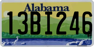 AL license plate 13BI246