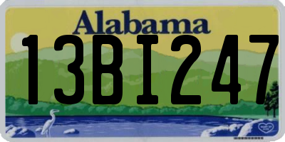 AL license plate 13BI247